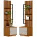 Módulo Lateral Complementar Painel Ripado Naturale/Off White