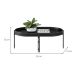 Mesa de Centro Oval Monaco Preta