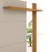 Painel para Tv até 60" Ripado com Espelho 2 Portas Calêndula Nature/Off White