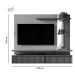 Painel para Tv até 60" Ripado com Espelho 2 Portas Calêndula Nature/Off White