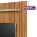 Painel para Tv até 65" Frisado com Porta e Nicho Diana Nature/Off White