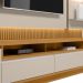 Rack Painel para Tv até 70" e 2 Módulos Laterais Paulina Tauari/Off White