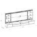 Rack Painel para Tv até 70" e 2 Módulos Laterais Paulina Tauari/Off White