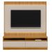 Rack com Painel Modulado para Tv até 70" Ripado Paulina  Tauari/Off White Fosco