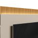 Rack com Painel Modulado para Tv até 70" Ripado Paulina  Tauari/Off White Fosco