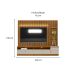 Rack com Painel para TV até 75 Polegadas Ouro Preto 1 PT 2 GV Nature e Off White