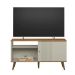 Rack para TV 50 Polegadas 1 Porta 1 Prateleira Rubro Nature/Off White