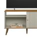 Rack para TV 50 Polegadas 1 Porta 1 Prateleira Rubro Nature/Off White