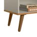 Rack para TV 50 Polegadas 1 Porta 1 Prateleira Rubro Nature/Off White