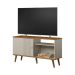 Rack para TV 50 Polegadas 1 Porta 1 Prateleira Rubro Nature/Off White