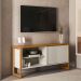 Rack para TV 55 Polegadas 1 Porta 1 Prateleira Golden  Nature/Off White