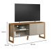 Rack para TV 55 Polegadas 1 Porta 1 Prateleira Golden  Nature/Off White