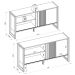 Rack para TV 55 Polegadas 1 Porta 1 Prateleira Golden  Nature/Off White