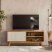 Rack para TV 65 Polegadas 1 Porta 1 Prateleira Laurum  Nature/Off White