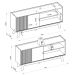 Rack para TV 65 Polegadas 1 Porta 1 Prateleira Laurum  Nature/Off White