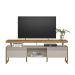 Rack para TV 70 Polegadas 2 Portas com Nicho Jade Nature/Off White