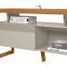 Rack para TV 70 Polegadas 2 Portas com Nicho Jade Nature/Off White