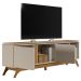 Rack para TV até 70 Polegadas 2 Portas com Nicho Lazul Nature/Off White