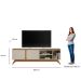 Rack para TV até 70 Polegadas 2 Portas com Nicho Lazul Nature/Off White