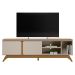 Rack para TV até 70 Polegadas 2 Portas com Nicho Lazul Nature/Off White