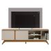 Rack para TV até 70 Polegadas 2 Portas com Nicho Lazul Nature/Off White