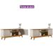 Rack para Tv 75 Polegadas 2 Portas com Nichos Colors  Nature/Off White
