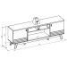 Rack para Tv 75 Polegadas 2 Portas com Nichos Colors  Nature/Off White