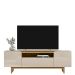 Rack para Tv até 75 Polegadas 3 Portas com Nicho Odette Tauari/Off White