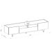 Rack para Tv até 75 Polegadas 3 Portas com Nicho Odette Tauari/Off White