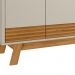Buffet Aparador Ripado Estilo Retrô Tucson Nature Off-White