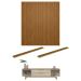 Conjunto Painel Ripado e Rack TV 75' Ottis Tauri Off White