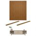 Conjunto Rack e Painel Frisado TV 75' Lance Tauri Off White