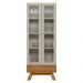 Conjunto Sala Cristaleira e Aparador Akron Nature Off-White