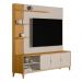 Home Estante Rack Napoli Para TV até 70 Polegadas Tauari/Off White Fosco