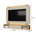 Home Painel Havana Para TV até 75" Polegadas com Led Tauari/Off White Fosco