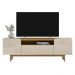 Home Ripado para TV até 75' com Led NewberryTauari Off-White