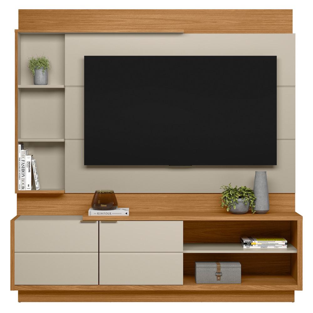 Home TV 70 Polegadas com Gaveta Moscou Nature Off-White 