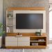Home com Led para TV de 70 Polegadas Lyon Nature Off-White