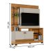 Home para TV 50' com Prateleira Valência Nature Off-White