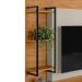 Home para TV 50' com Prateleira Valência Nature Off-White