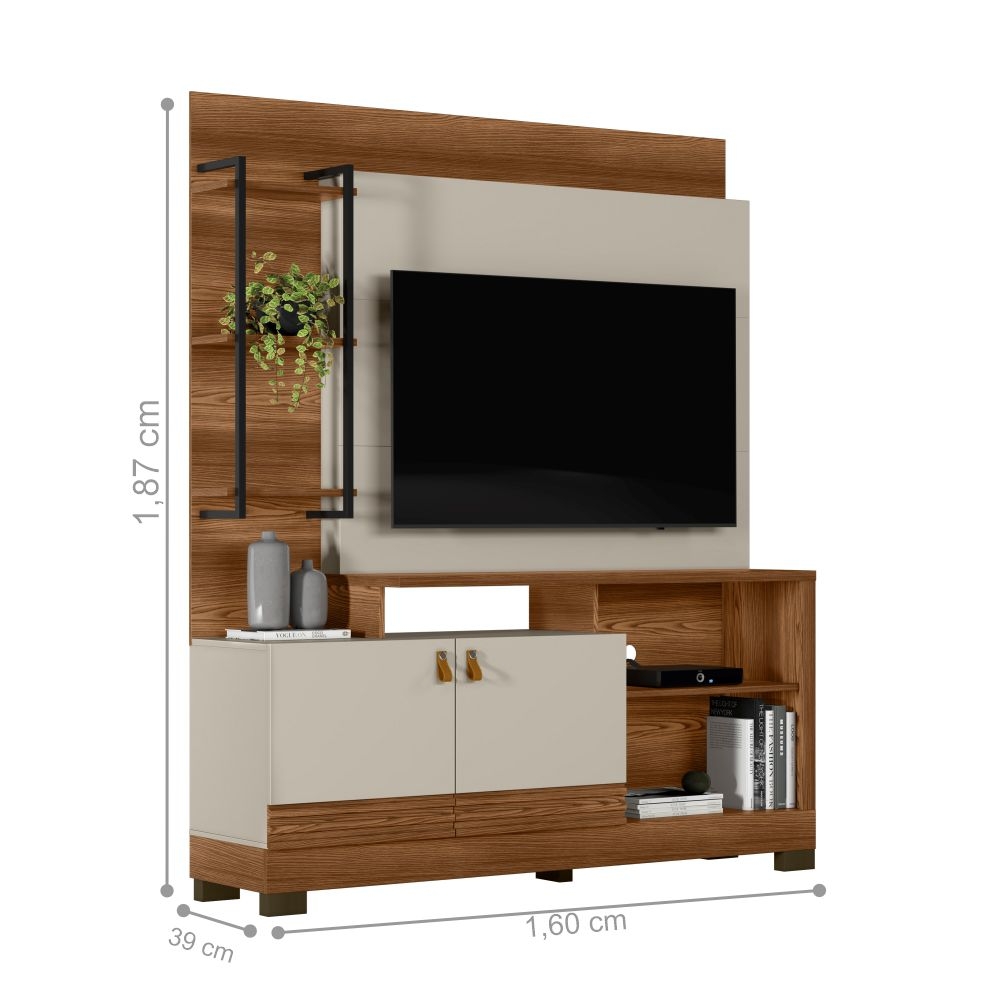 Home para TV Rangers com Ripas Freijo Off White