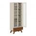 Jogo de Cristaleira e Buffet Ripados Dout Freijo Off White