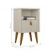 Mesa de Cabeceira Mainz 1 gaveta Off White