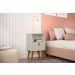 Mesa de Cabeceira Manchester com Gaveta Off White