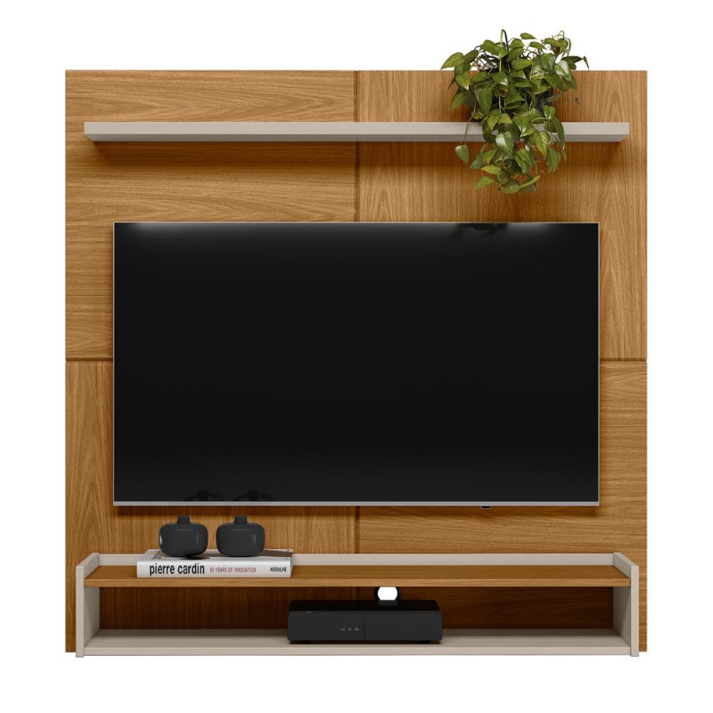 Painel Home para TV de 50' Chanfrado Sintra Nature Off-White