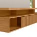 Painel para TV 60 Polegadas Ripado Mérida Nature Off-White