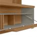 Painel para TV com Ripas Cerci Amêndoa Titânio