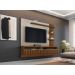 Painel para TV com Ripas Cerci Freijó Off White