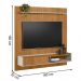 Painel para TV de 65 Polegadas Frisado Vigo Nature Off-White