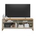 Rack Bancada Dubai 1.6 Para TV até 70" Polegadas Tauari/Off White Fosco